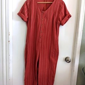 EUC Striped Rust Colored Jumper